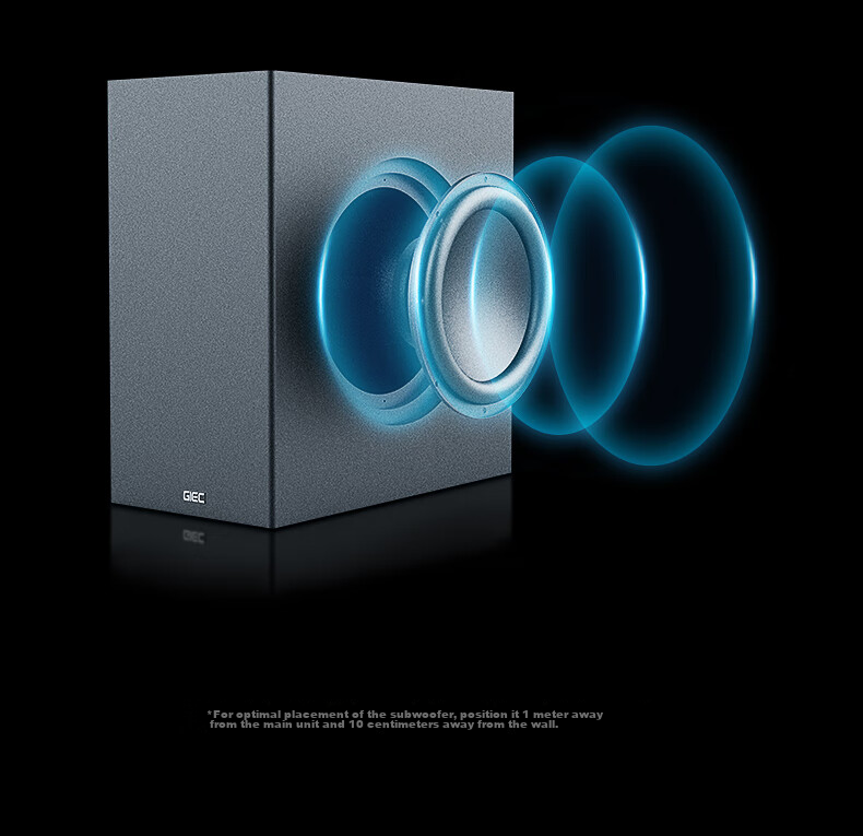 GIEC HA-960D Plus Soundbar TV Speaker, 5.1.2 Dolby Atmos Home Theater System, Living Room Surround Projector Wireless Speakers 16