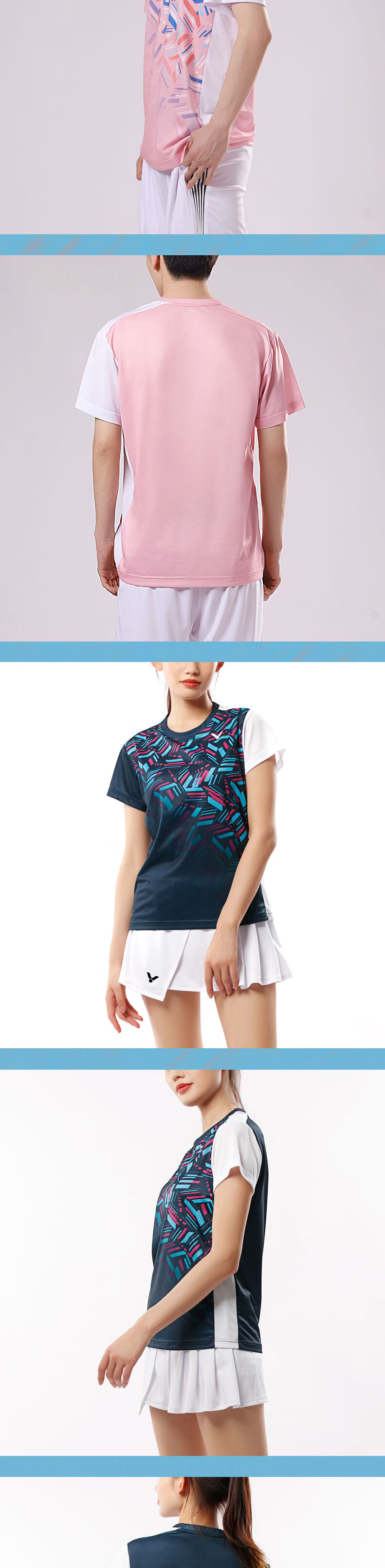 VICTOR Badminton Shirt, Breathable And Quick-Drying Women's T-Shirt, T-26001TD, White, M 2