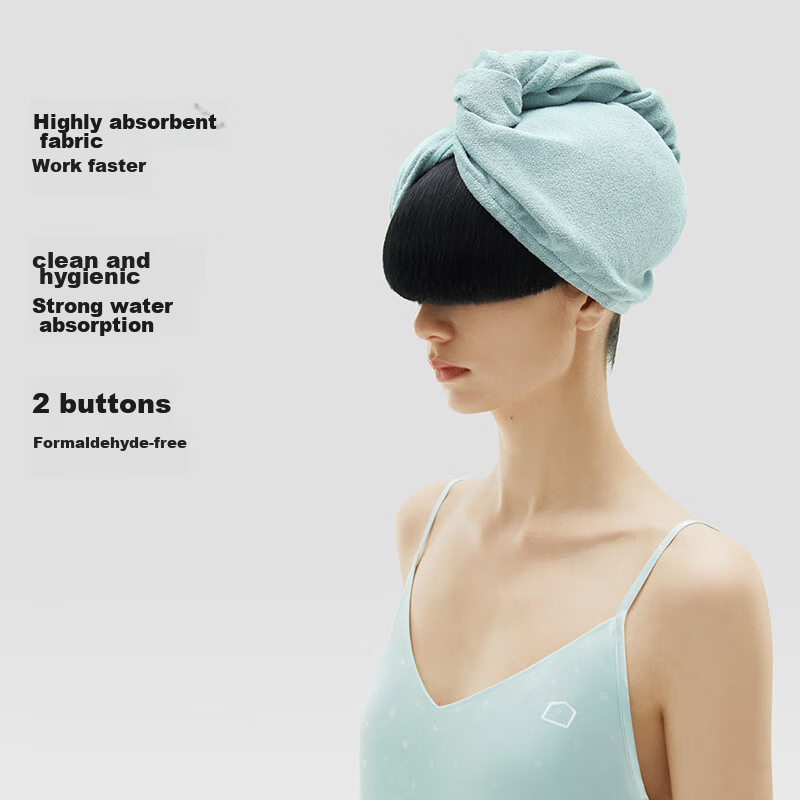 Bananain 501Home Women's Hair Drying Cap, 7A Antibacterial, Quick-Drying, Strong Absorption, Hair Towel, Adjustable Elastic Band