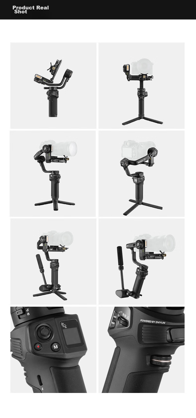 Zhiyun WEEBILL 3S Camera Stabilizer Handheld Gimbal, Anti-Shake Professional Handheld Shooting for Commercial Use, 3kg Load Capacity, DSLR And Mirrorless Camera Gimbal Kit 19