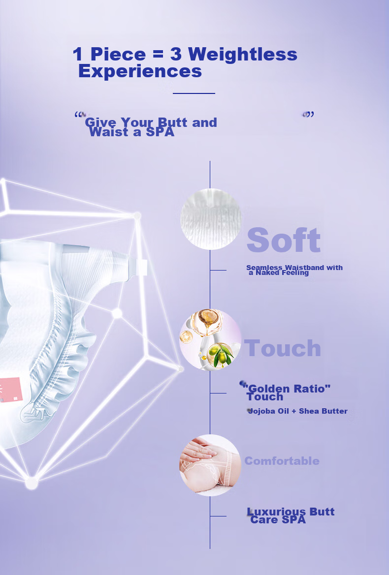 Lelch Soft Care Mini Diapers, Daytime Disposable Diapers, Size S, 32 Pieces (4-8KG), Baby Diapers, Disposable Diaper 3