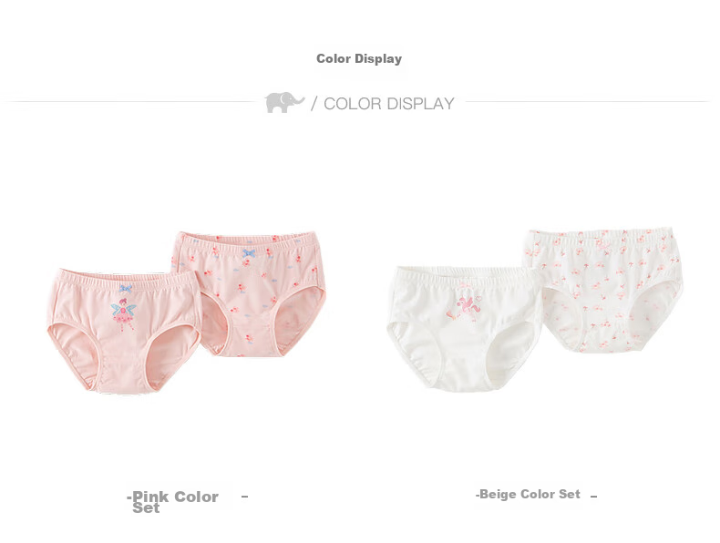 DAVE & BELLA [Two-Pack] Children's Underwear 2024 Girls' Mid to Big Kids' Triangle Briefs Panties 5