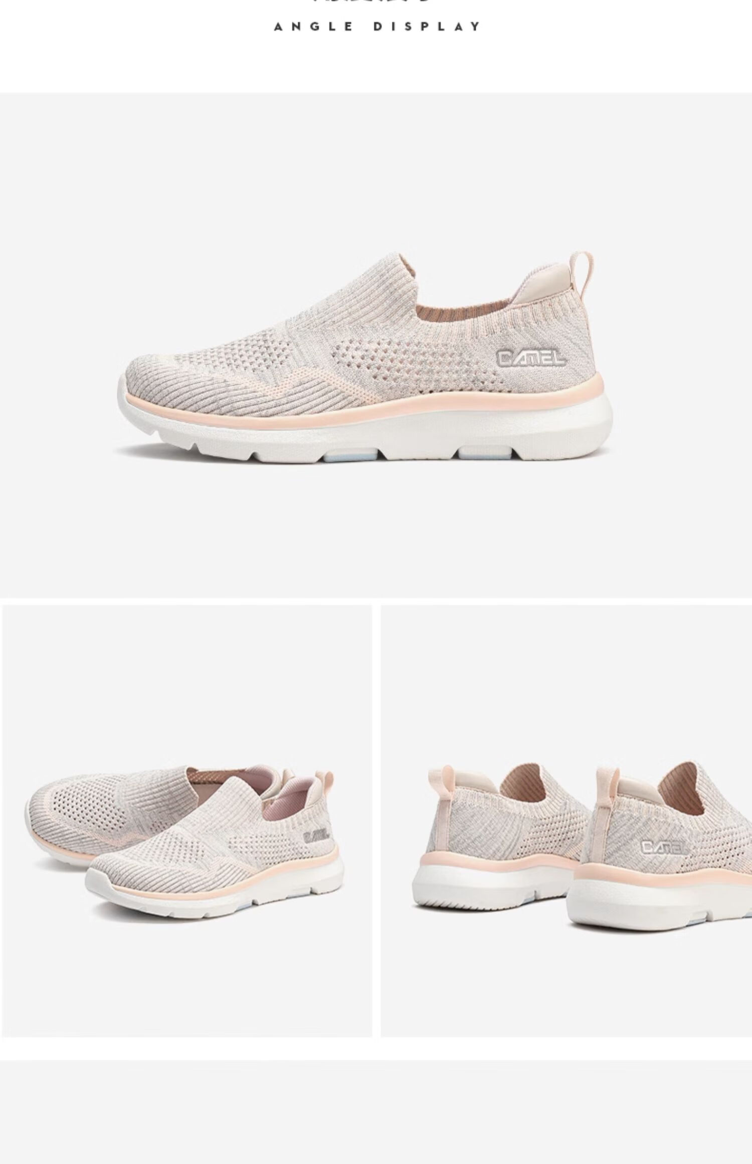 CAMEL Summer Outdoor Casual Sports Breathable Mesh Shoes for Men And Women, Lightweight Flyknit Casual Shoes F24B304077 18