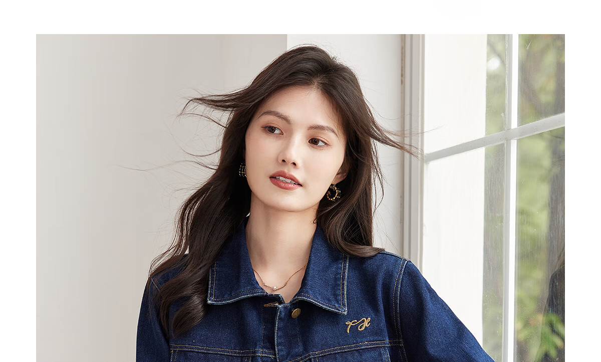 She Enjoy Vintage Denim Jacket Women Commuter Versatile Short Cardigan T53D040 3