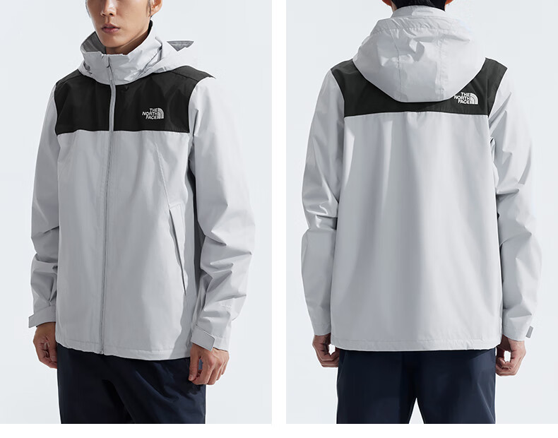 The North Face Men's Outdoor Windproof And Water-Resistant Single-Layer Hard Shell Jacket 88FR Starry Gray/C3F XL 6