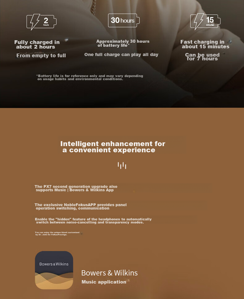 Baohuaweijian [Renovation Subsidy] Bluetooth Headphones Px7S2e, Over-Ear Wireless HIFI Active Noise Cancellation Smart Music Earphones, Px7 Second Generation Upgraded Version, Songshan Blue, Holiday Gift 12