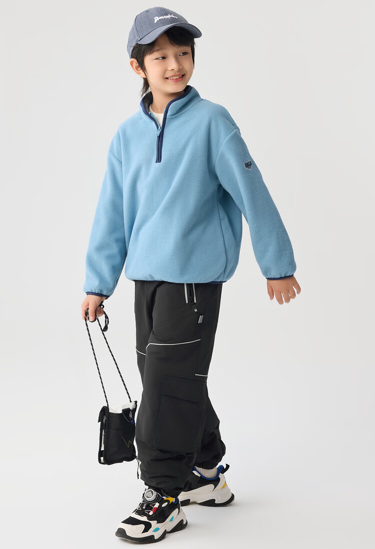 BALABALA Children's Clothing, Boys' Pants for Autumn And Winter, Girls' Sports Pants for Older Children, Kids' Long Trousers, Windproof 18