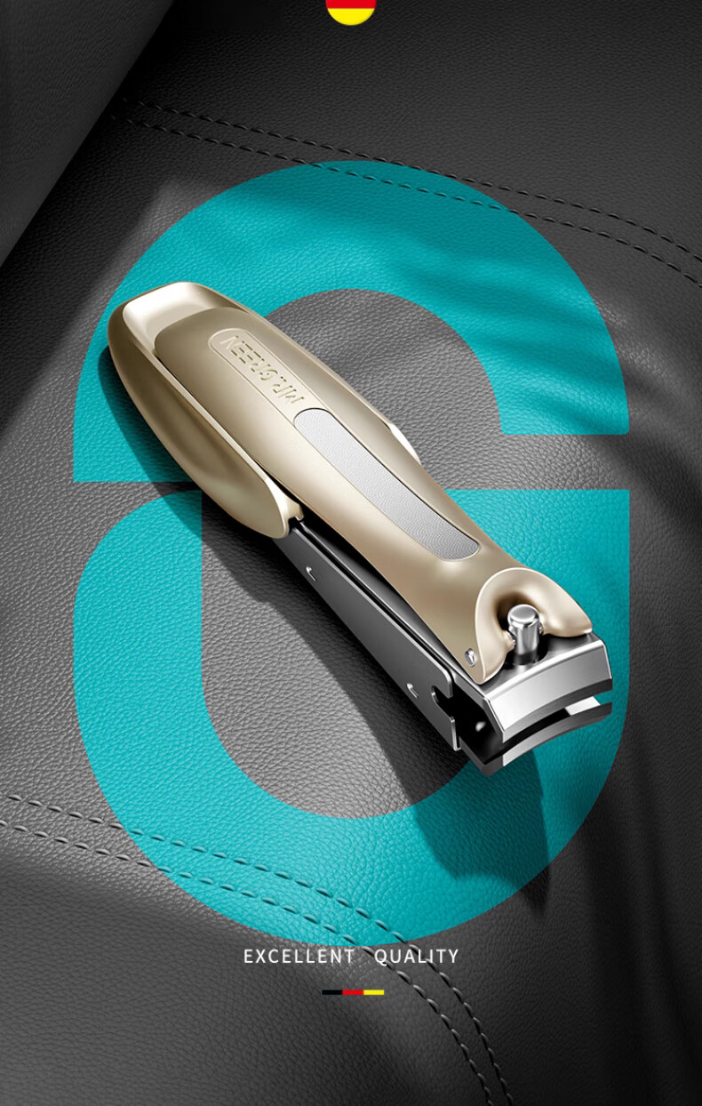 MR.GREEN German Anti-Splash Nail Clipper, Single Medium And Small Sizes, Imported Stainless Steel, Mr-1138PR 1