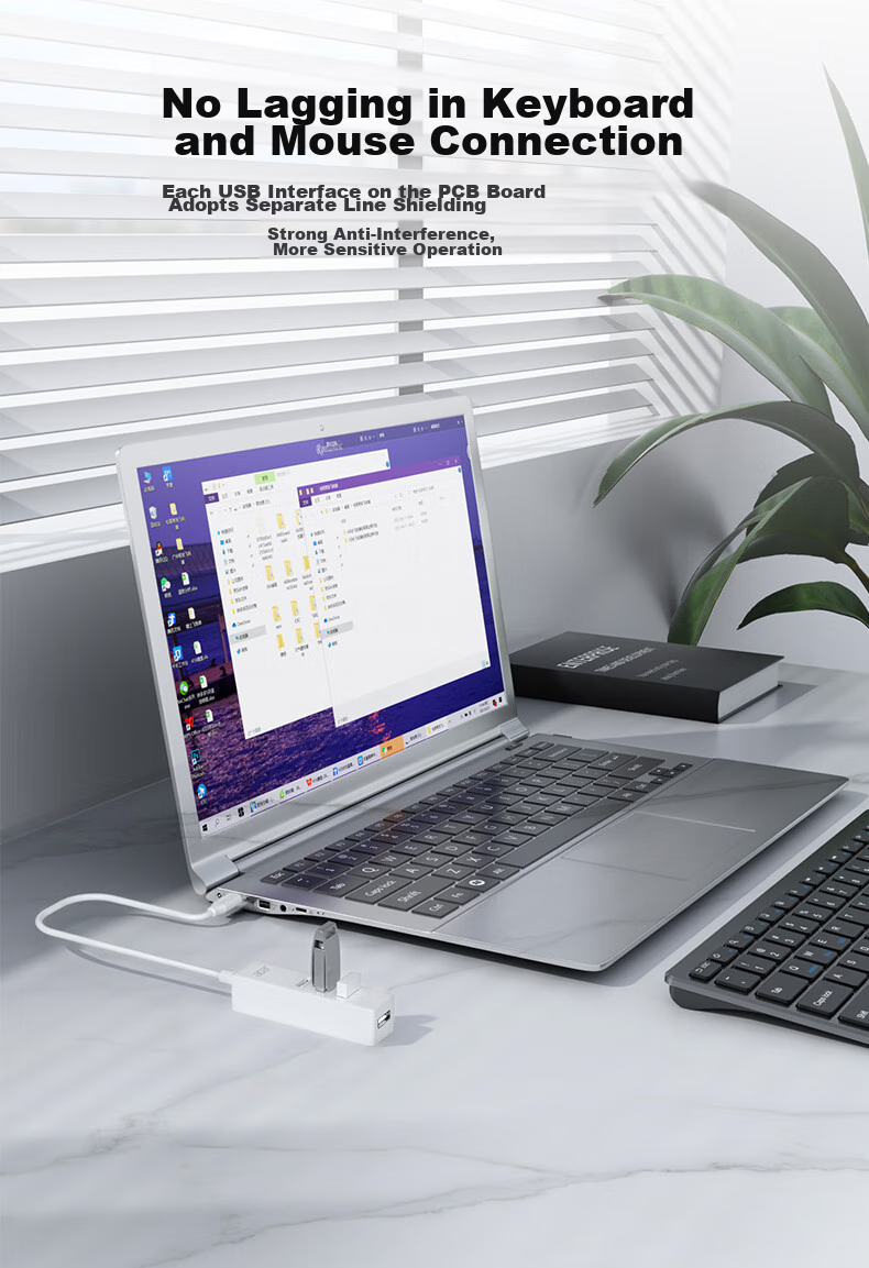Acer Type-C to USB Hub, High-Speed 4-Port Hub Extender, Multi-Port Adapter for Laptops, Desktops And Phones 4
