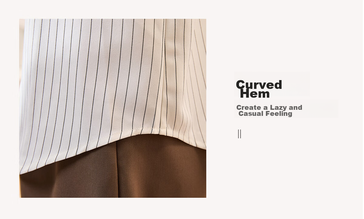 Chushen Long-Sleeve Shirt for Women, Simple Striped Versatile Casual Commuter White Blouse Top S136C2744 White M 8