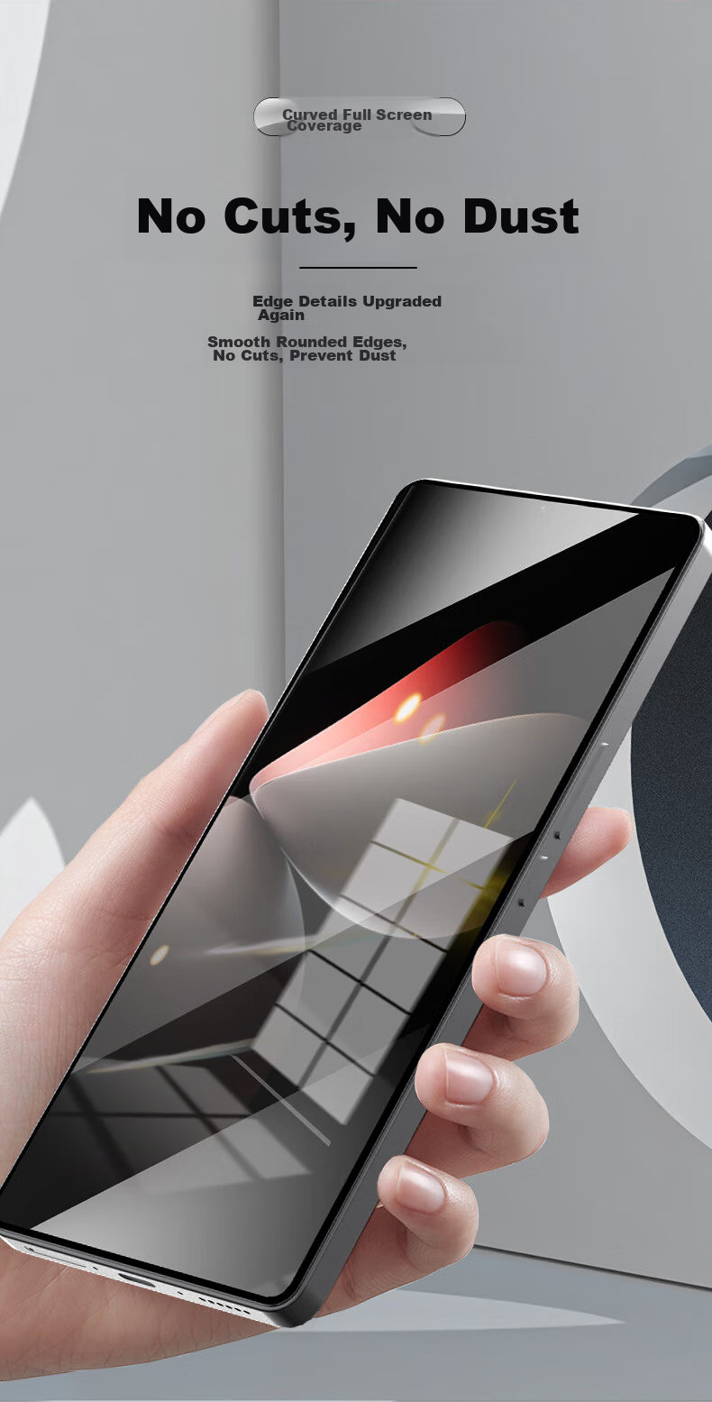 HotFire Tempered Glass Screen Protector for Meizu 21 Pro, Full Coverage Auto-Adhesive Glass Film for Meizu 21 Pro Smartphone, Shatterproof And Scratch-Resistant Protective Film 5