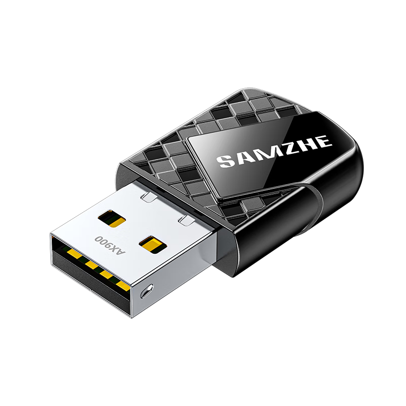 SAMZHE USB Wireless Network Adapter for Desktop, WiFi 6 Receiver, 5G Dual-Band AX900 Driverless, Laptop External Network Card, Unlimited Network Card for Computer Host Network Transmitter