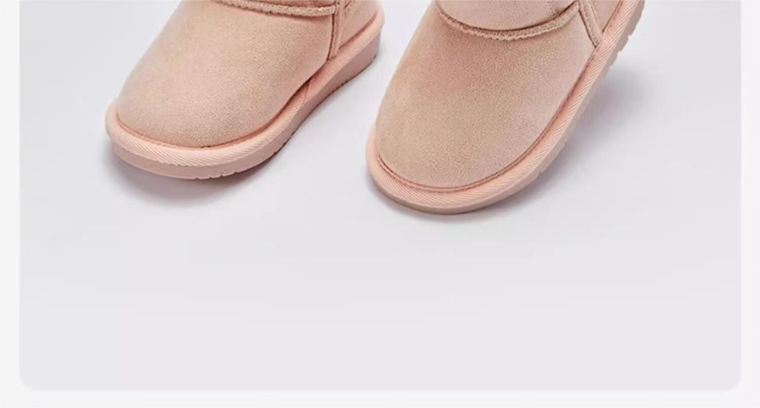 DAVE & BELLA Kids Snow Boots Boys Winter Girls Fleece Lined Cotton Shoes Warm Children's Snow Boots DB4224193 7