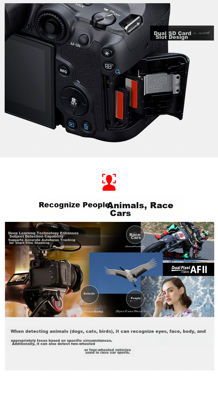 Canon EOS R7 Mirrorless Camera, 4K Vlog High-Definition Video Live Streaming, Home And Travel Photography Camera, RF 50mm F1.8 Prime Lens, Travel Fun Kit 14