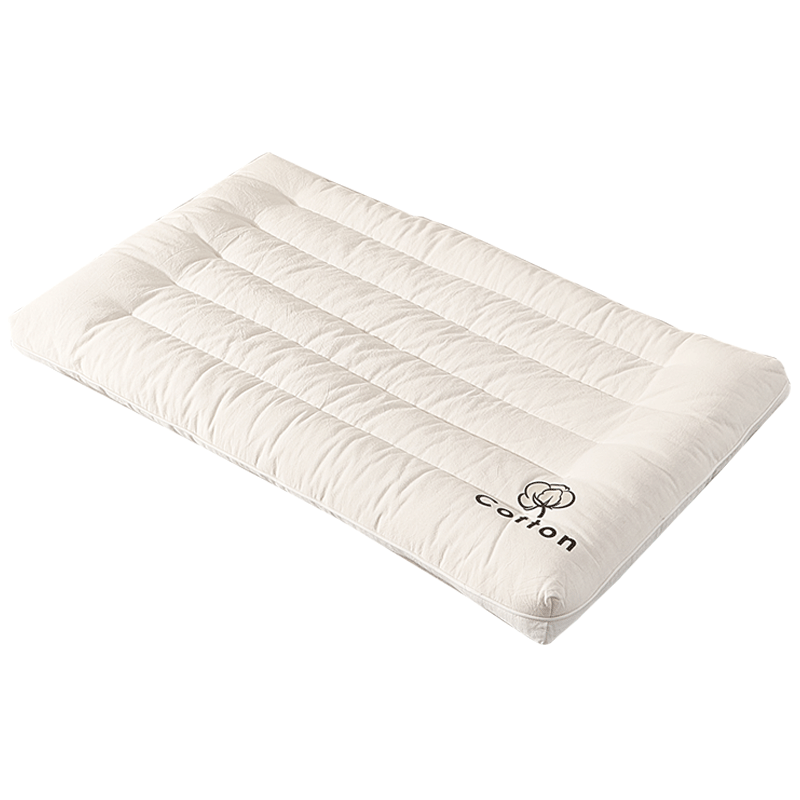 I-WILL Pillow, All-Cotton Xinjiang Composite Cotton Pillow, Pure Cotton Adult Fiber Medium-Low Pillow (Single Pack), 48*74cm