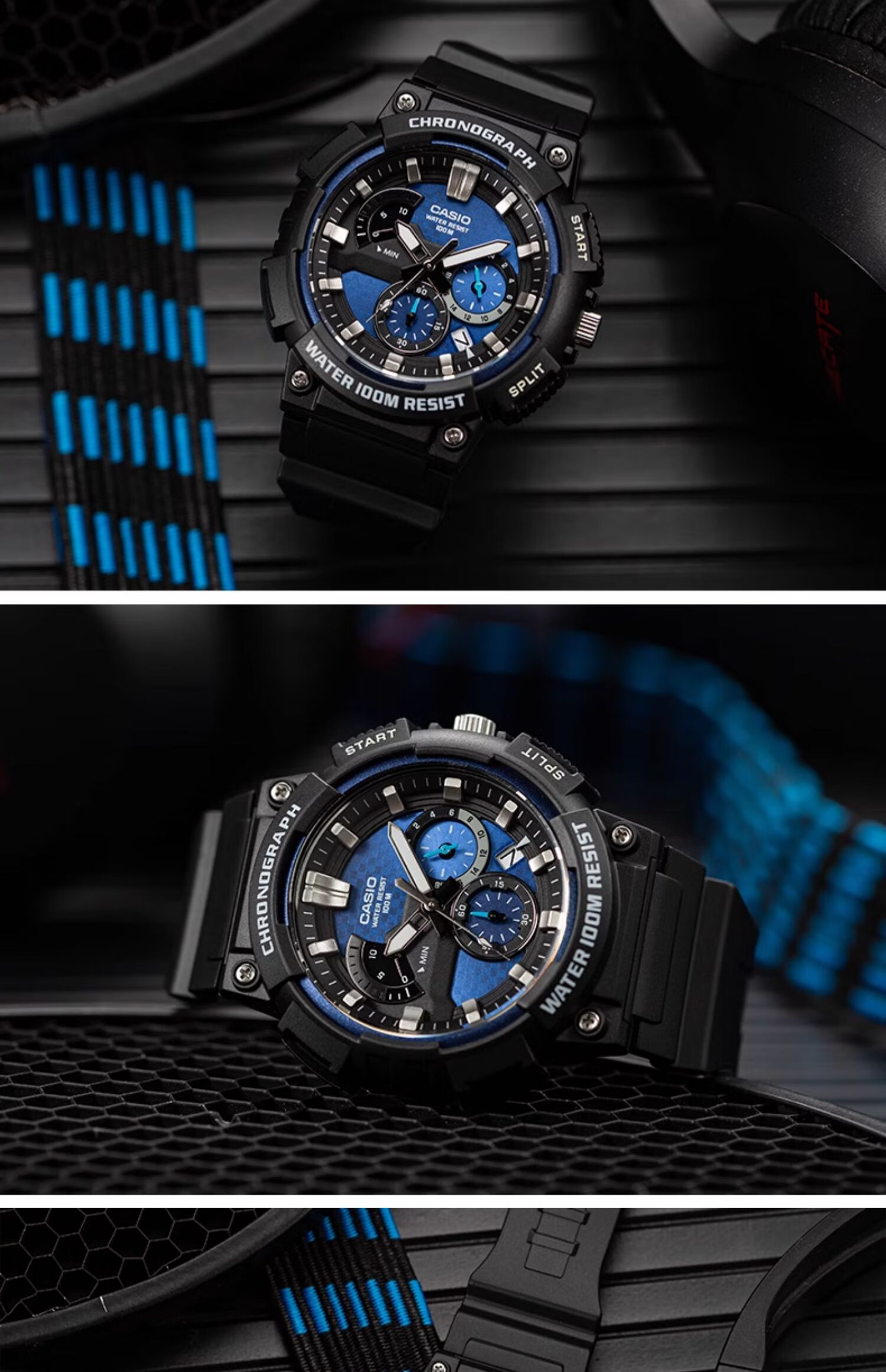 Casio Watch for Men, Black Knight Black Gold Sports Youth Student Waterproof Digital Watch for Men And Women, MCW-200H 10