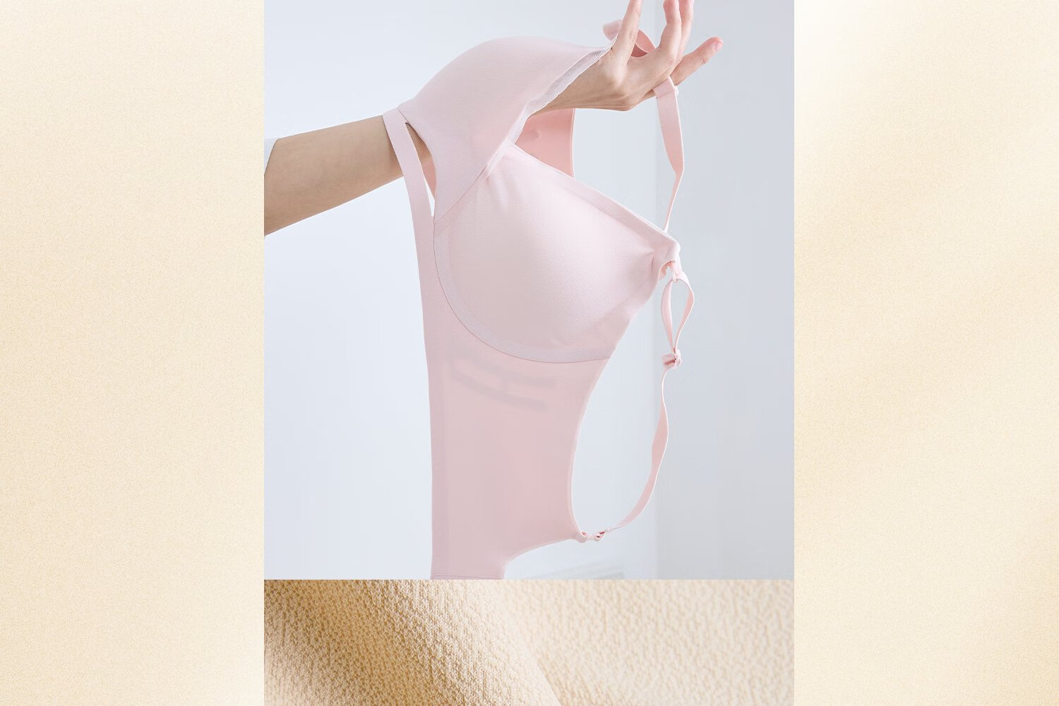 DOMIAMIA Maternity Nursing Bra, Anti-Sagging, Sleep-Friendly, for Pregnancy And Postpartum Breastfeeding 3