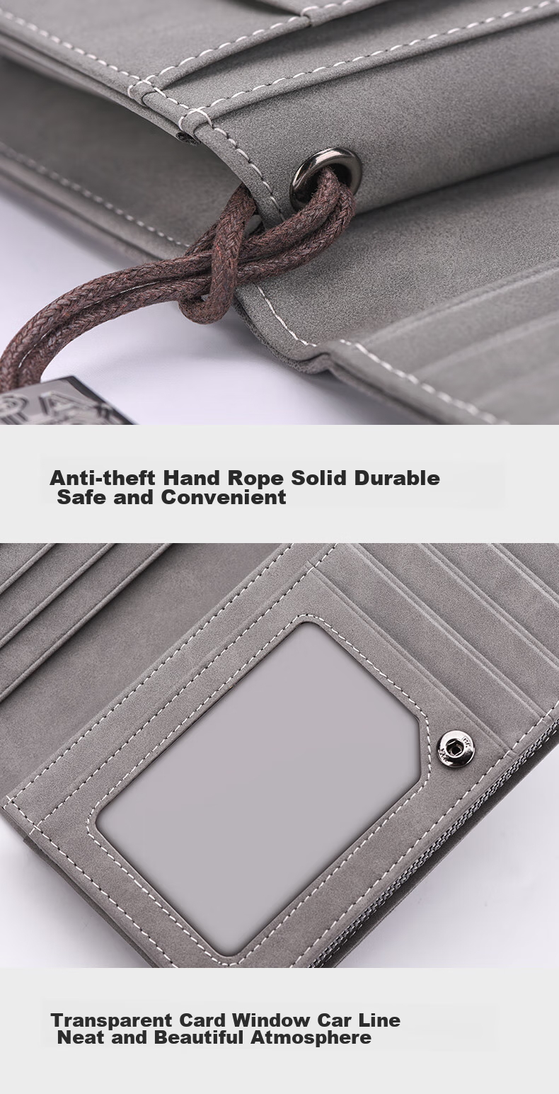 PLAYBOY Men's Large Capacity Wallet, Long Casual Portable Multifunctional Clutch, Multi-Card Holder, Birthday Gift 10