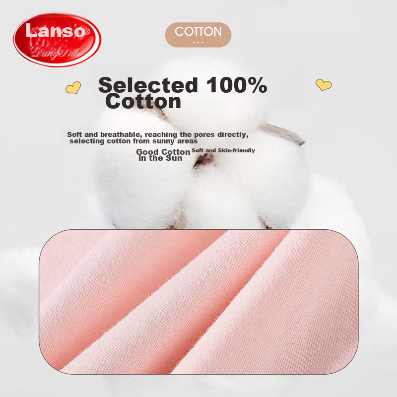 Комплект одежды для девочек LangSha: верх и штаны, осень, 100% хлопок, антибактериальный, для школьниц, утепленный