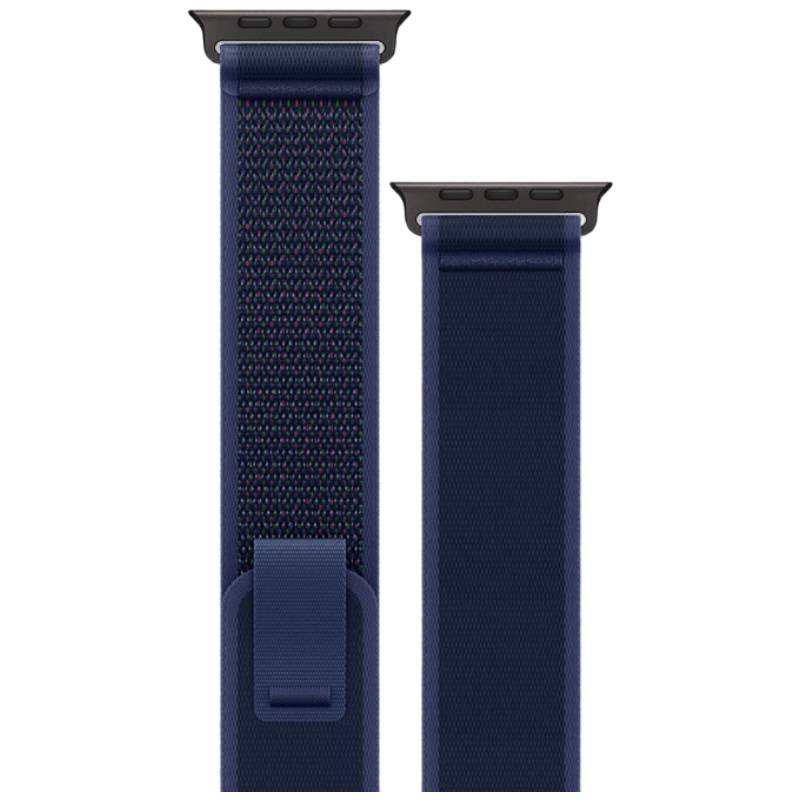 Biaodaige Compatible with Apple Watch Band, Suitable for S12 Ultra/4/2/3, High-End S11/10/9/8/7 IWatch45/46/49MM Wide Nylon Band, Blue with Black Buckle