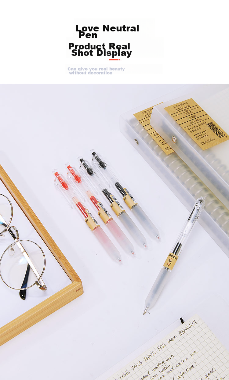 AIHAO [Back to School Essential] Retractable Gel Pen, 0.5mm Bullet Tip, Black, Soft Rubber Grip, Business Office Large Capacity Signing Pen X97 11