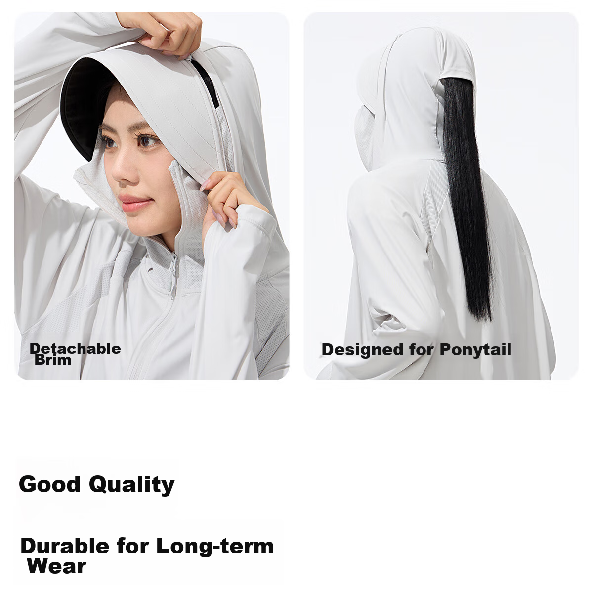 CAMEL [Panda Collaboration], Cool White Outdoor Sun Protection Clothing for Men And Women, UV-Resistant Ice-Cool Sun Protection Garment 17