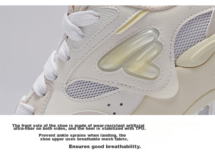 FILA FUSION FILA Trendy Women's Skateboard Shoes [Same Style As National Team], Casual Skate Shoes KICK II 17