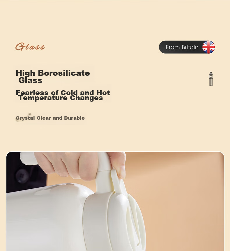 BVGMAV British Tea Infuser Glass Cup for Men And Women, Double-Layer Glass Water Mug, Portable Car Cup, High-End Gift 14