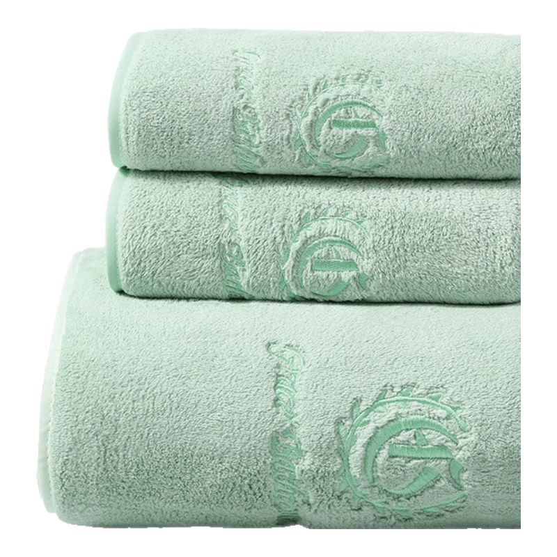 Grace Class A Towel And Bath Towel Set, Unisex Quick-Drying Absorbent Adult Bathing Towels, Green One Bath Two Towels Sports Set