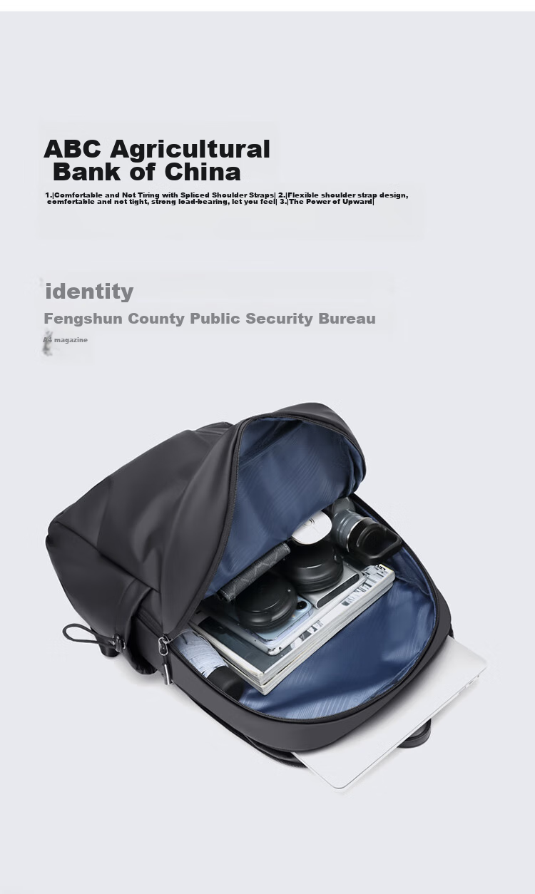 GOLF Backpack for Men And Women, Travel Laptop Bag, 15.6-Inch Computer Schoolbag, Casual Commute Business Trip Backpack 3