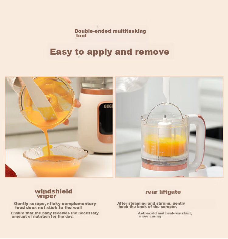 GUGE German Fully Automatic Food Processor Baby Food Maker Stainless Steel Blades Steam Cooking Mixing All-In Multifunctional Household Grinder Food Processor GG658 Gree 22