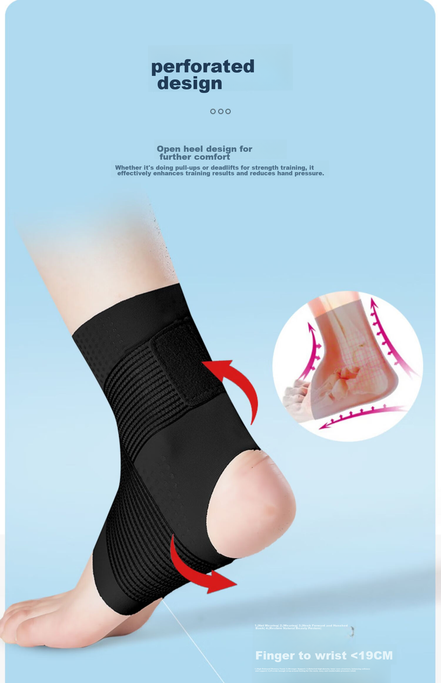 NAILEKESI N Sports Ankle Brace, Prevents Sprains And Injuries, Professional Fixation Support for Ankle And Wrist, Size L 5