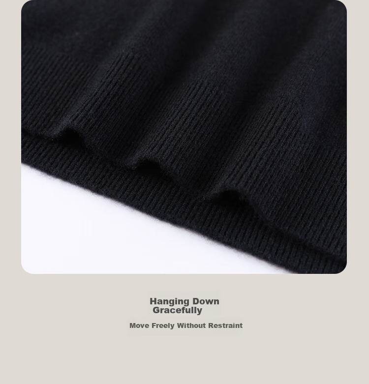 Antonio Men's Premium Wool Sweater 10.2% Cashmere 89.8% Merino Wool Solid Color Basic Knitwear 18