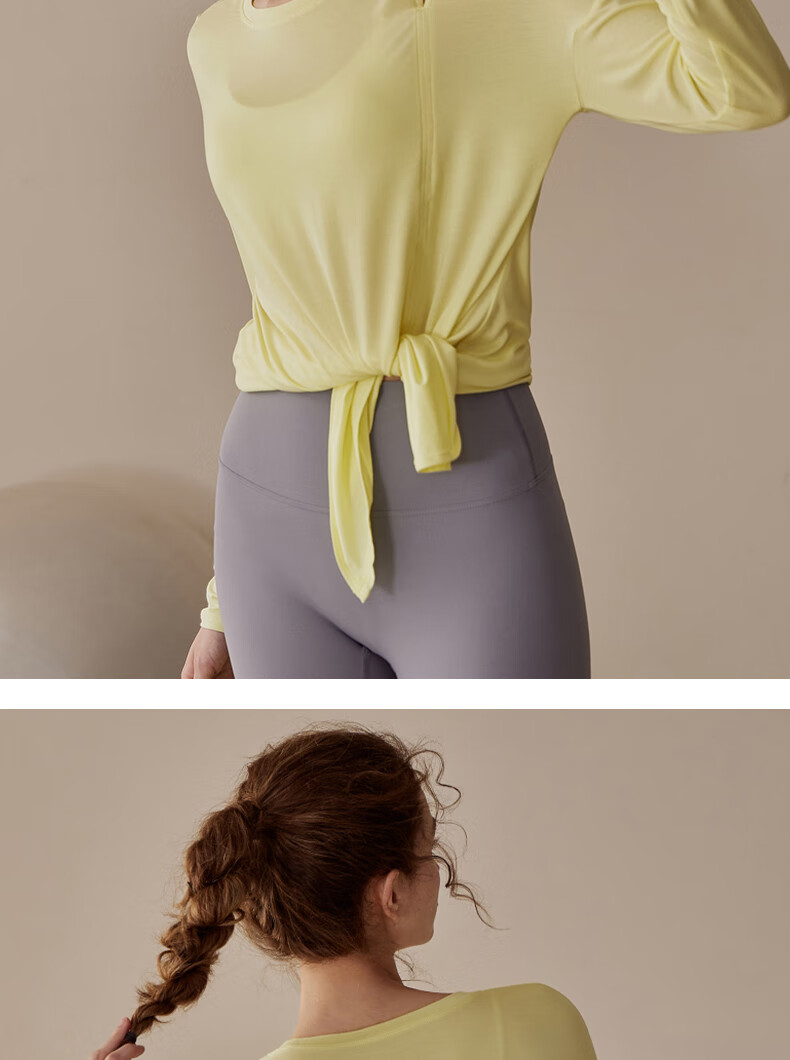 XUEXIMAN Yoga Long-Sleeve Top for Women, Elegant And Slimming Athletic Wear for Running, Fitness, Summer Pilates 13