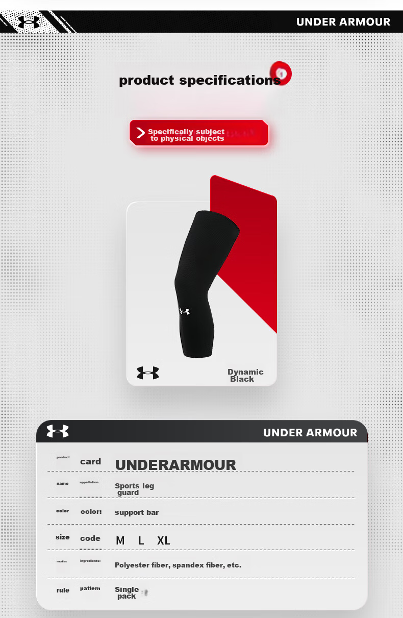 Under Armour Leg Guards Sports Knee Pads Protective Gear for Men And Women Fitness Training Cycling Running Soccer Basketball Compression Leg Sleeves 3