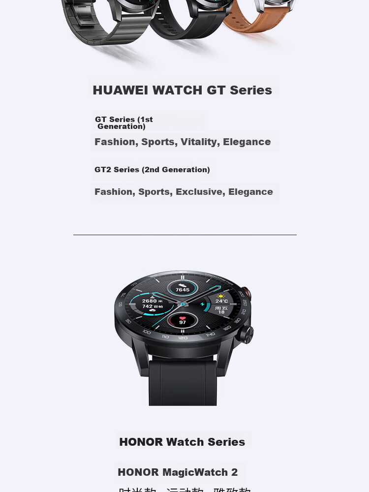 ESCASE Huawei Watch Charger, Compatible with Watch GT/GT2/2E, Honor Magic2/GS/pro Bracelet, Huawei Porsche Charging Cable, Touchpoint Charging Dock, 1 Meter 9