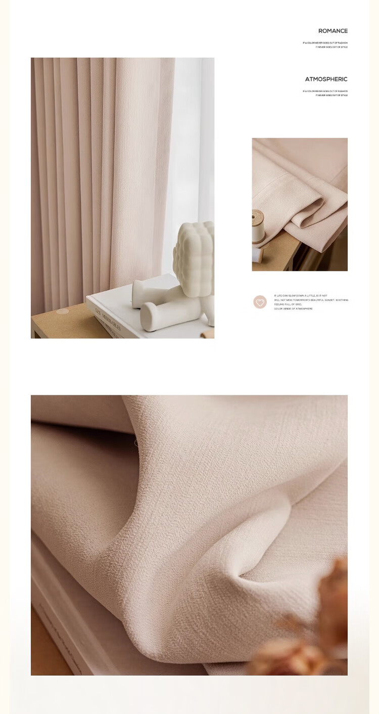 Mihua High-Blackout Curtains Set for Living Room And Bedroom, Thickened Sun Protection, Hook-Back Velvet Fabric, Cream Velvet, 1.5*2.0 Meters 25