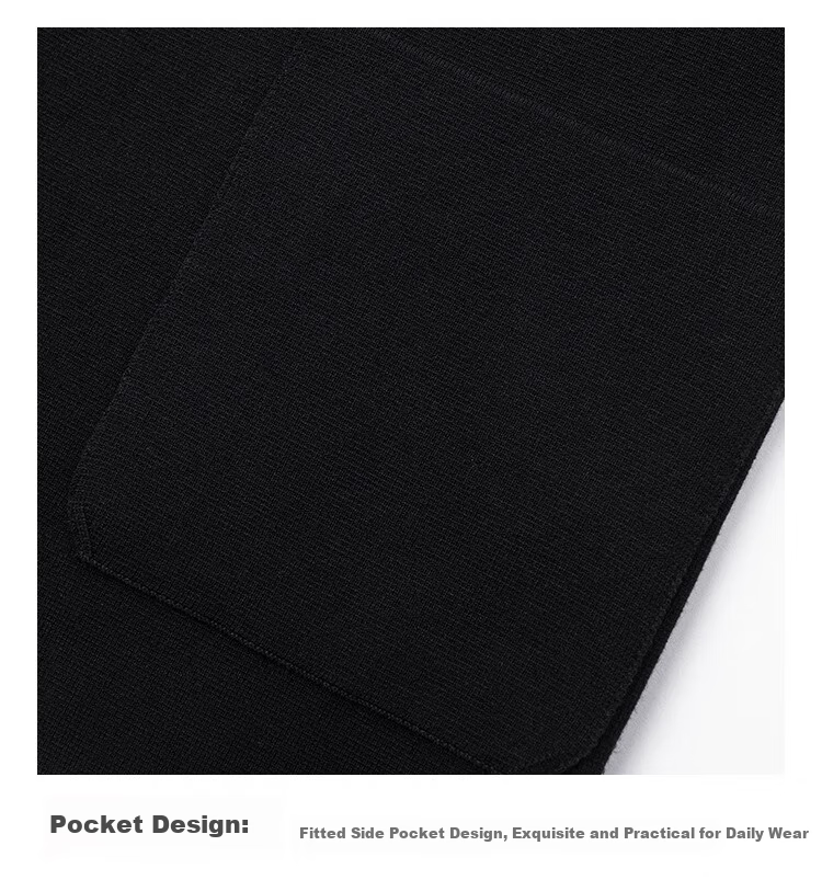 MONTAGUT Spring And Autumn Men's Knitted Suit Jacket, Business Casual Comfortable Slim Fit Blazer, Black, Size 50 16