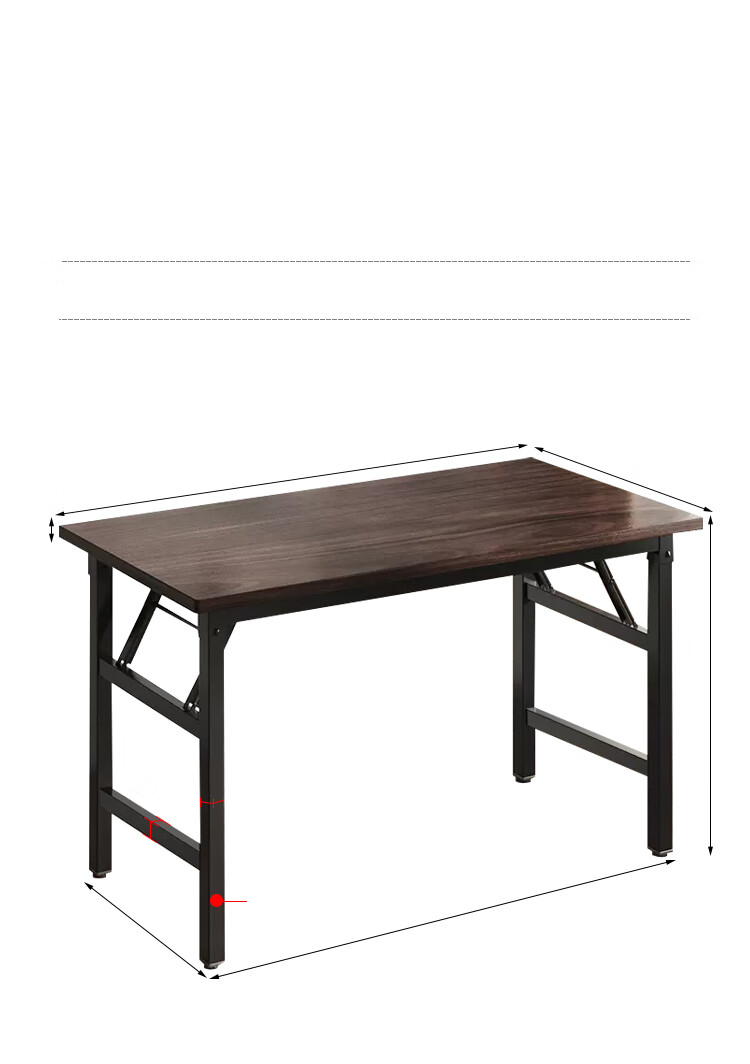 Huakaizhixing Folding Table, Computer Desk, Desktop Study Desk, Writing Desk, Dining Table, Long Table BGZ718 Single Layer 1.2 Meters 18