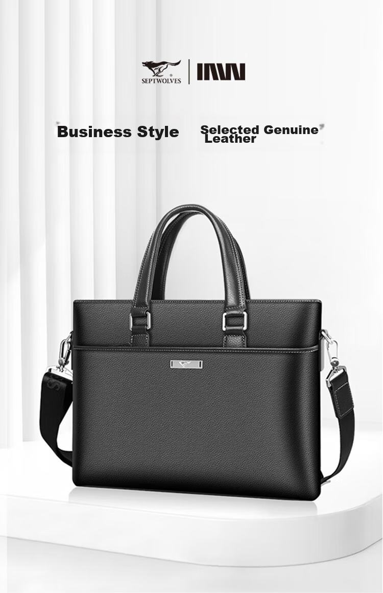 SEPTWOLVES Briefcase, Laptop Bag, Messenger Bag for Men, Notebook Business Travel Commuter Satchel, Father's Day Gift 1