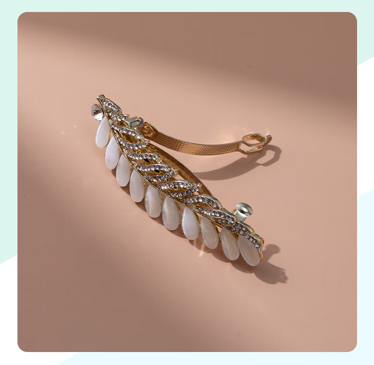CHIMERA Wheat Ear Hair Clip, Side Clip for Women, Bangs Clip, Barrette, Top Clip, Hair Accessory, Mid-Autumn Festival Gift for Wome 12