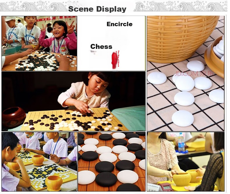 Huasheng Go And Gomoku Set with Imitation White Jade Pieces, Bamboo Chess Container, Leather Chessboard, Chinese Chess, Father's Day Gift 15