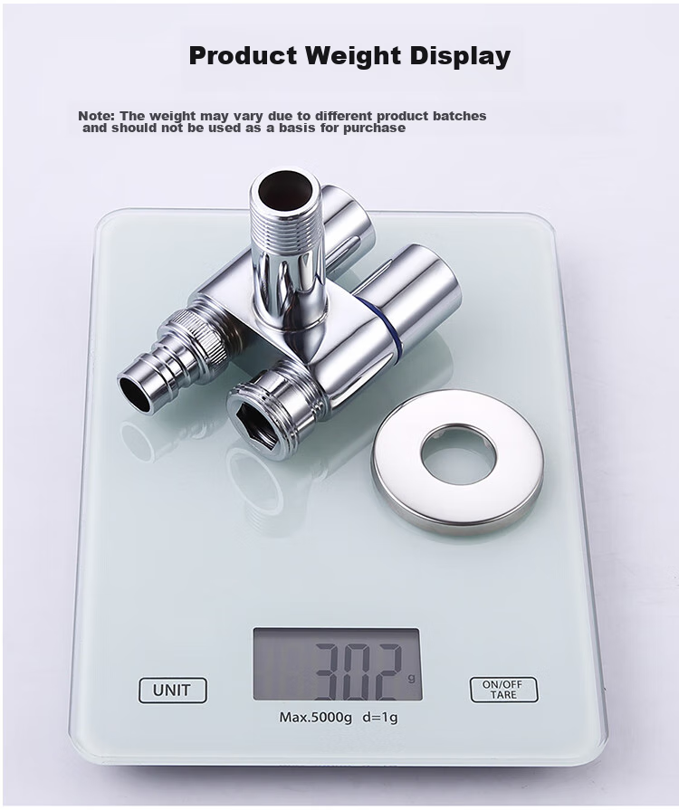 Larsd Angle Valve One-To Dual-Use Angle Valve, Triangular Valve, Eight-Shaped Valve, Washing Machine Faucet, One Inlet Two Outlets LX114T 13