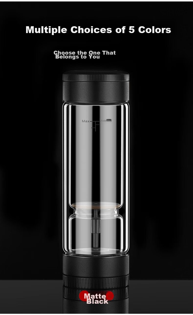 Chazhilian Tea Infuser Cup Premium Titanium Edition High-Quality Double-Layer Glass Cup with Filter for Men And Women, Portable Tea Mug, Mid-Autumn Festival Gift Water Bottle 8