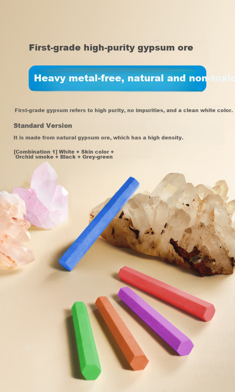 DSB Dust-Free Chalk, China Red, 48 Pieces Per Box, Non-Toxic, Specially Designed for Blackboard Chalk, Children's Use, CK-6602, End of Semester And Teacher's Day, Colorful Chalk with Vibrant Colors 7