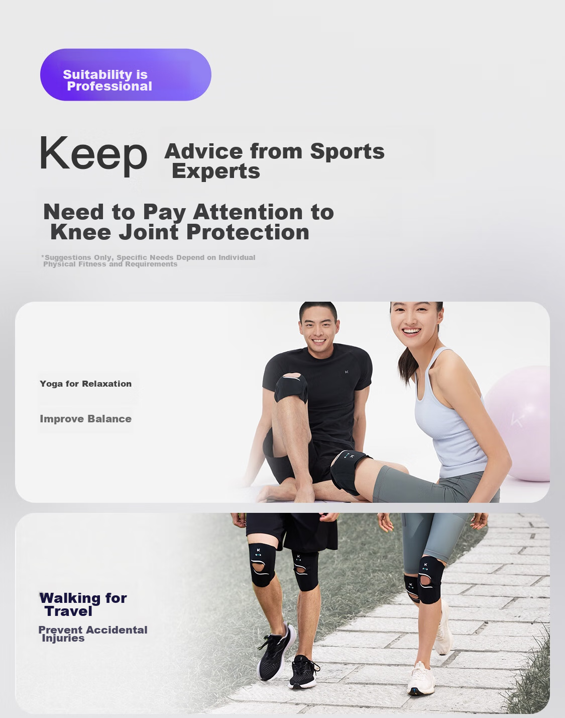 Keep Skin-Friendly Bare-Feel Knee Brace for Fitness, Basketball, Running, Jumping Training, Sports Meniscus Knee Protector K-Rox 24