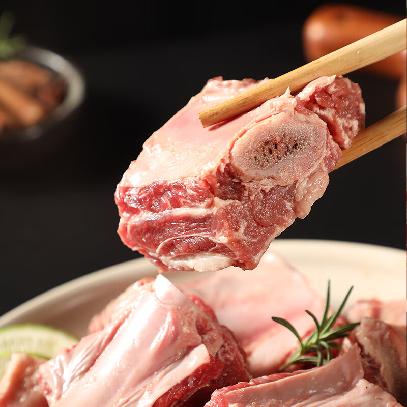 庖丁佳国产原切牛肋排 1kg/袋 烧烤肉食材 冷冻谷饲清真 排酸牛肉