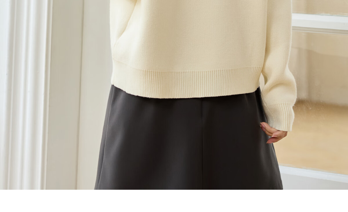 PinCai Knitted Sweater for Women, Round Neck, Retro And Gentle, Suitable for Outdoor Wear, Christmas Style, Lazy And Soft Knit Sweater P144Z9008 42