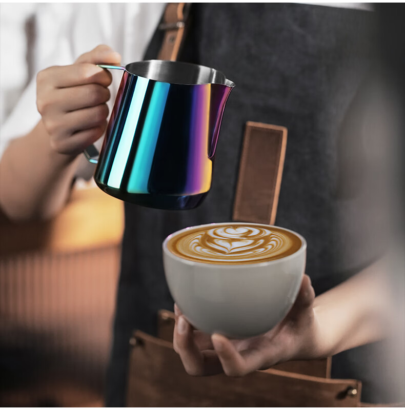 MHW-3BOMBER High-Performance GT Latte Art Machine, Professional Barista Italian Milk Foam Art Cup, Innovative U-Shaped Spout 23