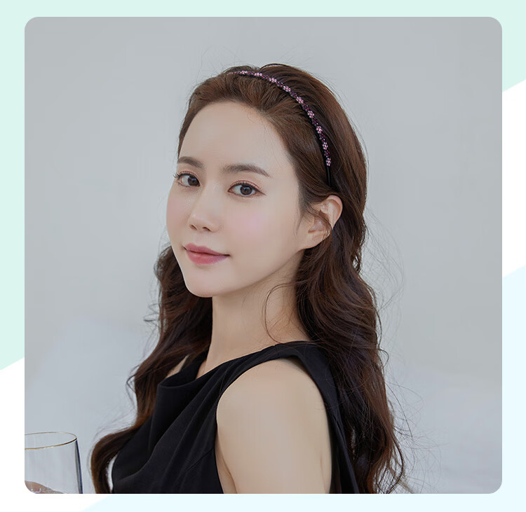 CHIMERA Elegant Rhinestone Headband, Simple Long-Toothed Wavy Hair Clip for Face Washing And Styling, Mid-Autumn Festival Gift 27